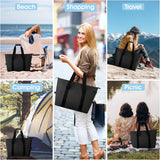 Kianinny Foldable Insulated Cooler Bag, 20L, Black