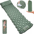Geraldine single foam self inflating camping mat with foot pump