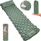 Geraldine single foam self inflating camping mat with foot pump