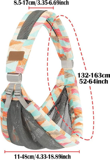 Ergonomic baby carrier with breathable mesh panels
