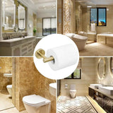 Dimension view of the gold toilet roll holder measuring 163 by 80 by 47 mm
