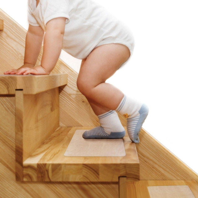 Transparent anti slip stair strips