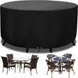 Round Table Cover Oxford 420D Black D130 x H71cm