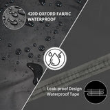 Round Table Cover Oxford 420D Black D130 x H71cm