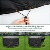 Round Table Cover Oxford 420D Black D130 x H71cm