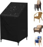 Stackable Chair Cover Oxford 210D, Black 120cm