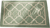 Washable Non Slip Door Mat, Green 50x80cm