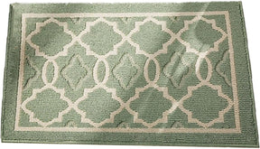 Washable Non Slip Door Mat, Green 50x80cm