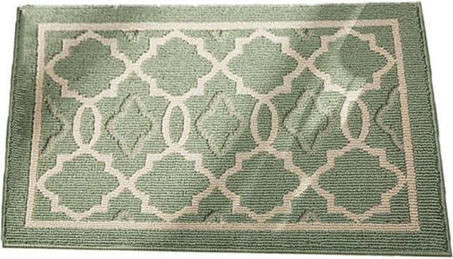 Washable Non Slip Door Mat, Green 50x80cm