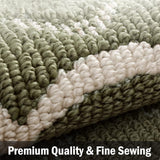 Washable Non Slip Door Mat, Green 50x80cm