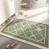 Washable Non Slip Door Mat, Green 50x80cm
