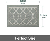 Washable Non Slip Door Mat, Green 50x80cm