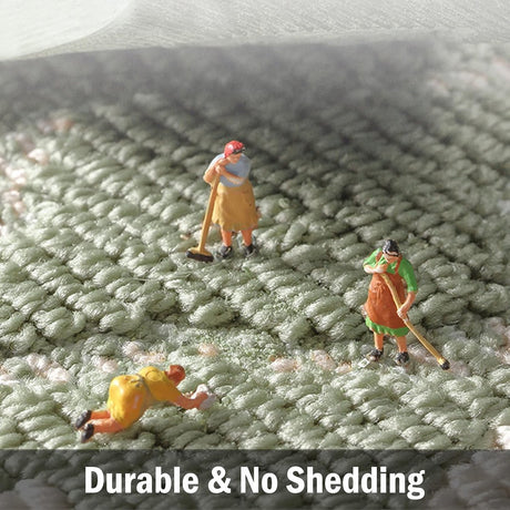 Washable Non Slip Door Mat, Green 50x80cm