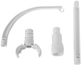 White baby mobile holder for cots and cradles
