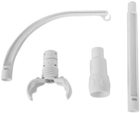 White baby mobile holder for cots and cradles