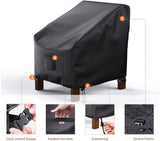 Chair Cover Oxford 210D, Black 96 x 79 x 74cm 2pcs