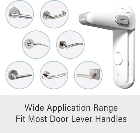 Child safety door handle locks
