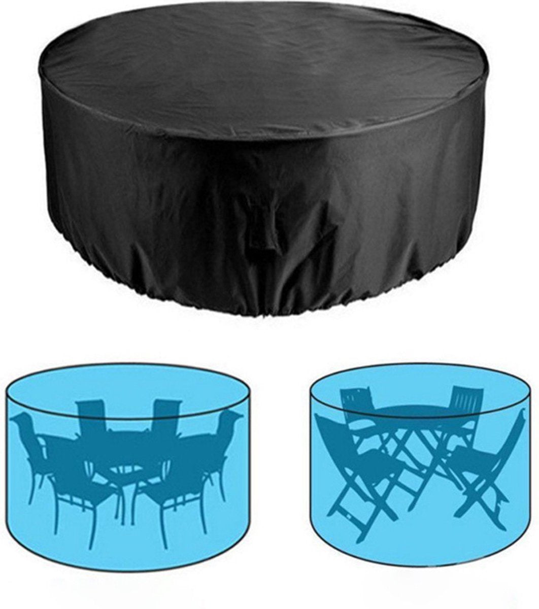 Round Table Cover Oxford 210D Black 120 x 75cm