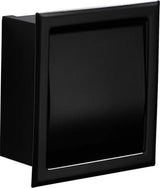 Zonza Built in Toilet Roll Holder, Stainless Steel, Black
