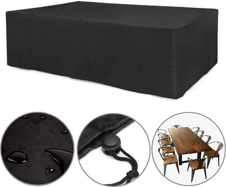 Rectangular Table Cover Oxford 210D Black 240 x 140 x 90cm
