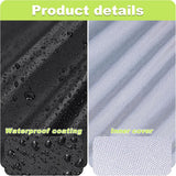Stackable Chair Cover Oxford 210D Black 89 x 89 x 89 to 120cm