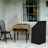Stackable Chair Cover Oxford 210D Black 89 x 89 x 89 to 120cm