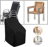 Stackable Chair Cover Oxford 210D Black 89 x 89 x 89 to 120cm