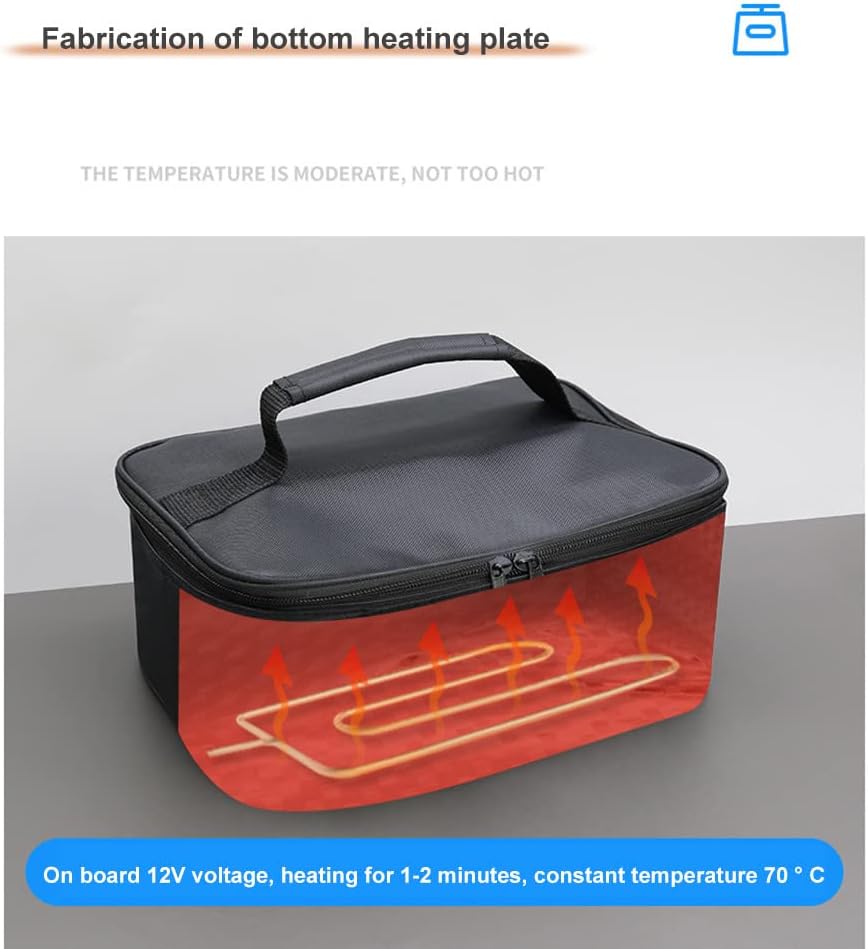 Millingandi 12V Car Insulated Cooler Bag, 29 x 21 x 11cm