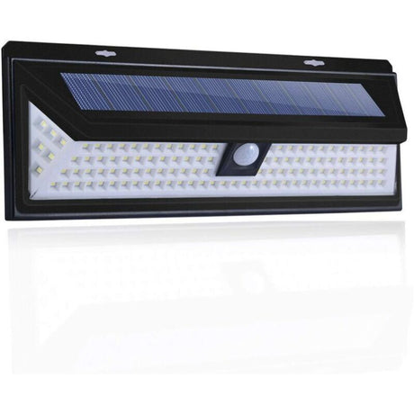 118 LED solar wall light 1000 lumen with PIR motion sensor IP65 outdoor