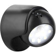 Battery motion sensor wall light with 360 degree head mounted by a porch