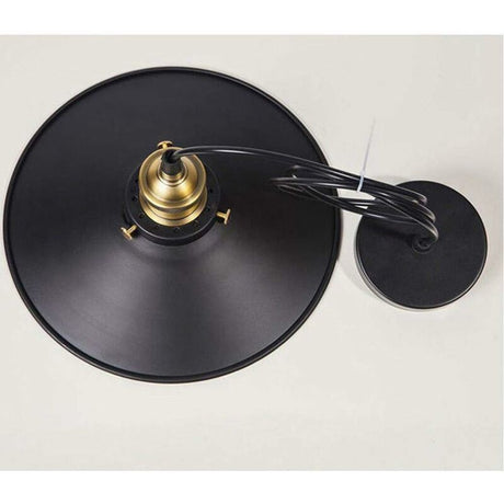 Industrial vintage black metal E27 pendant ceiling light