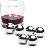Bellagio set of six reusable stainless steel ice cubes for spirits