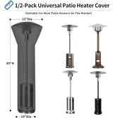 Patio Heater Cover, Black 226cm