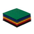 Lukmanier blue polypropylene interlocking drainage floor tile with mesh grid