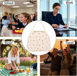 Nadgee Insulated Corduroy Lunch Bag, Cooler Tote, White
