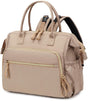 Convertible Nappy Backpack with Stroller Clip, 14 Pockets, Off White