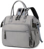 Convertible Nappy Backpack with Stroller Clip, 14 Pockets, Grey