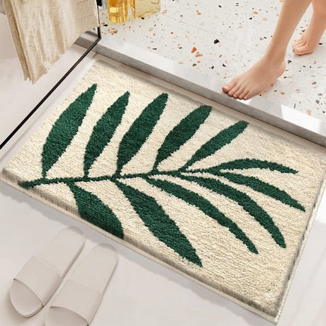 Soft microfibre bath mat 40 x 60 cm with long fluffy pile