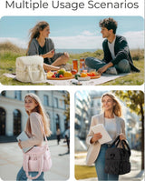 Nadgee Insulated Double Layer Lunch Bag, Cooler Tote, 11.8L, Black