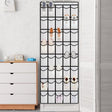 Over door hanging storage organiser with 24 pockets and 4 hooks