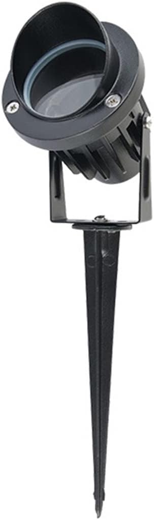 5W LED outdoor spotlight with white beam uplighting a garden