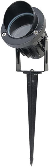 5W LED outdoor spotlight with white beam uplighting a garden