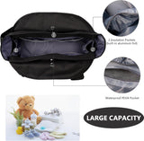 Black baby diaper bag with 13 compartments - view 3