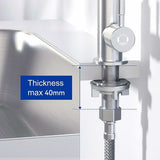 Stainless steel cold water kitchen tap