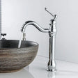 Brass swivel basin mixer tap with high spout in chrome