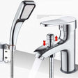 Dual use shower and basin mixer valve with alloy body and single hole mounting