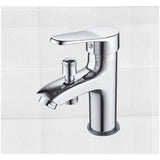 Alloy shower mixer valve shown with connection thread and hot and cold control