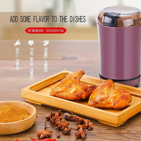 Fresh nut butter dispensed from the mini grinder