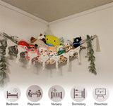 Corner net organiser for a nursery or playroom