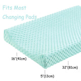 Grasmere Baby Changing Pad Cover, Nursery Mat, Mint Green